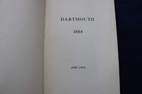 1909-1914 DARTMOUTH 1884 SOFTCOVER BOOK - K 1337