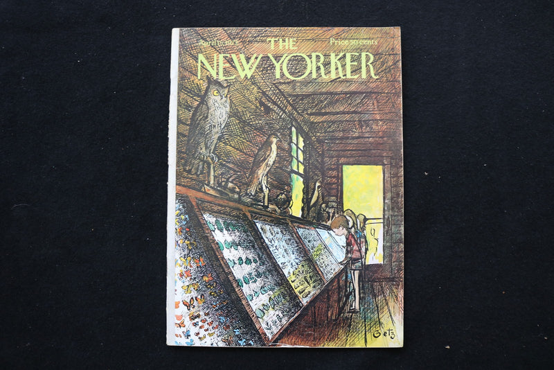 1972 APRIL 15 NEW YORKER MAGAZINE - GREAT ILLUSTRATED COVER - NY 2988