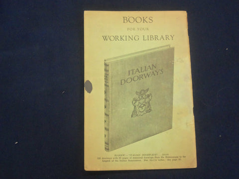 1931 BOOKS FOR YOUR WORKING LIBRARY CATALOG - J 6478