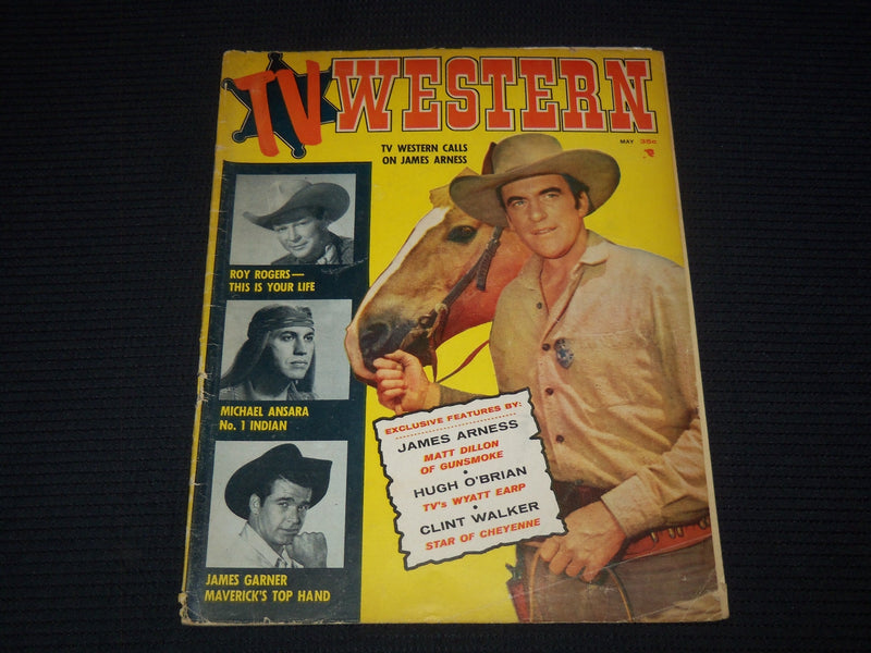 1958 MARCH TV WESTERN MAGAZINE - JAMES ARNESS COVER - E 16103