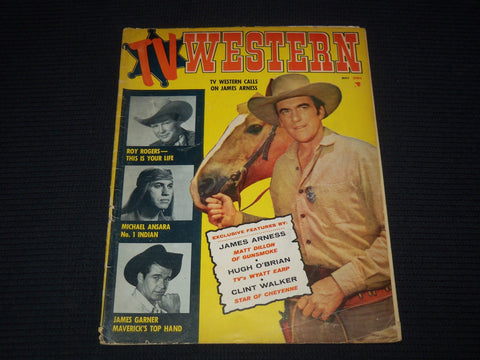 1958 MARCH TV WESTERN MAGAZINE - JAMES ARNESS COVER - E 16103