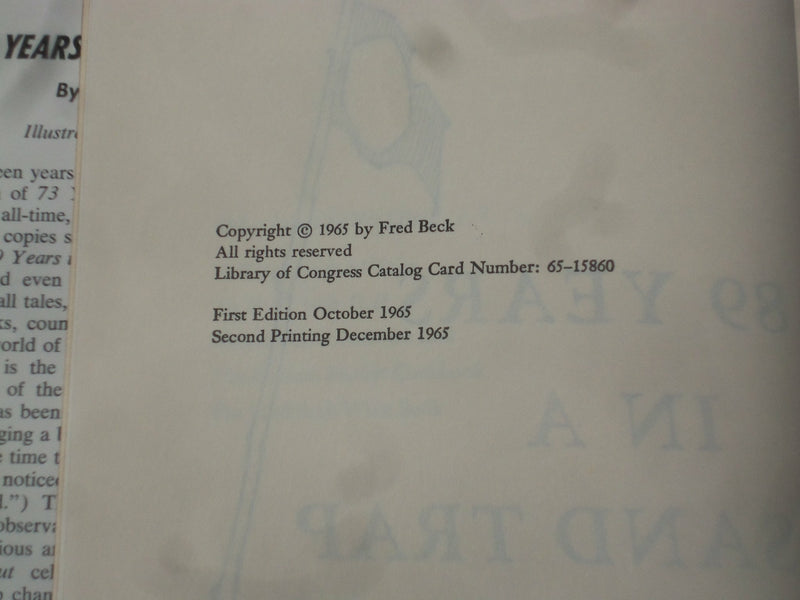 1949-1988 GOLF BOOKS - LOT OF 7 - 3 BY FRED BECK + 4 OTHER AUTHORS - KD 2757H