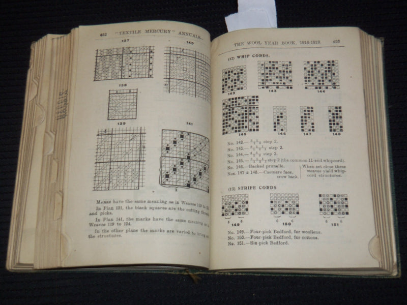 1918-1919 THE WOOL YEAR BOOK - H. HAIGH & CO - BRADFORD, ENGLAND - KD 5662B
