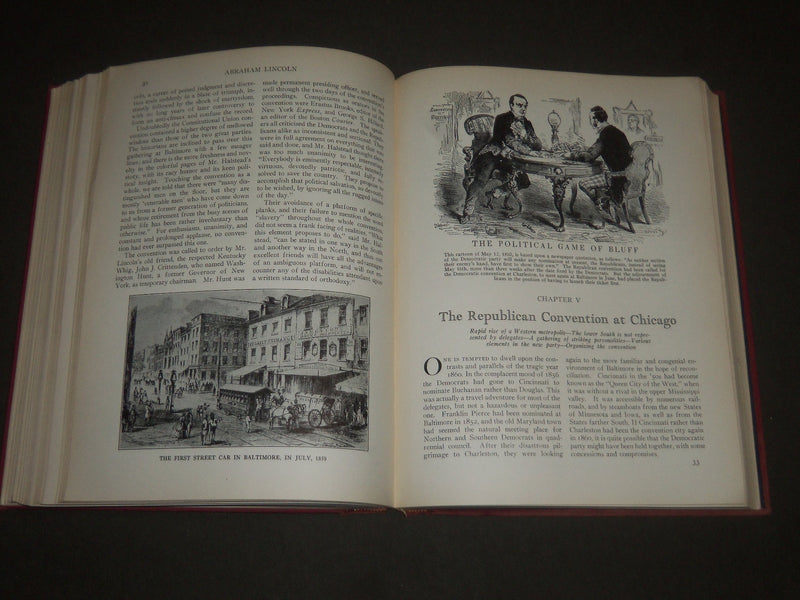 1929 ABRAHAM LINCOLN HIS PATH TO THE PRESIDENCY BOOK BY ALBERT SHAW - I 1271