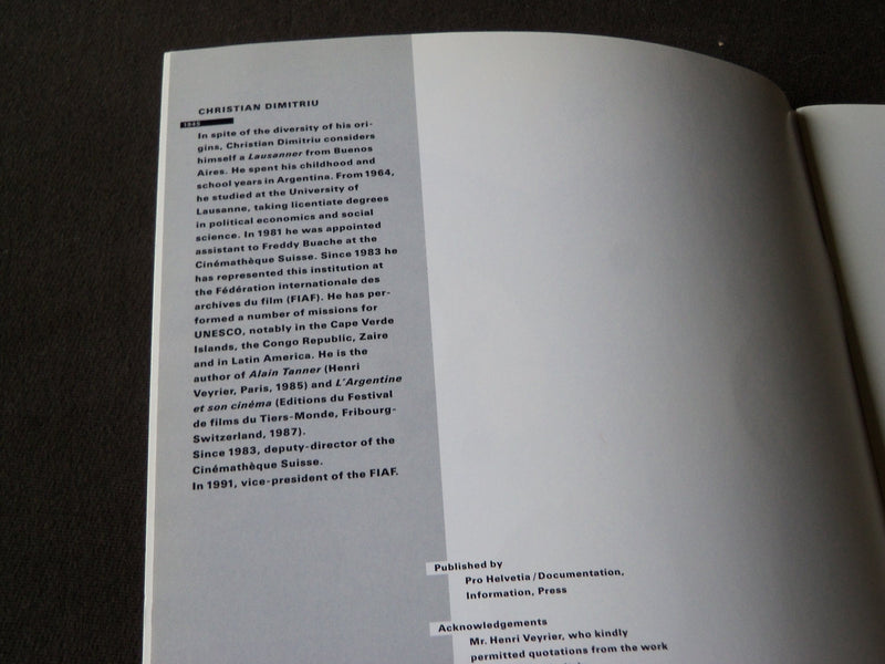 1991 A FLIM POET BETWEEN UTOPIA AND REALISM BOOK BY CHRISTIAN DIMITRIU - KD 4862