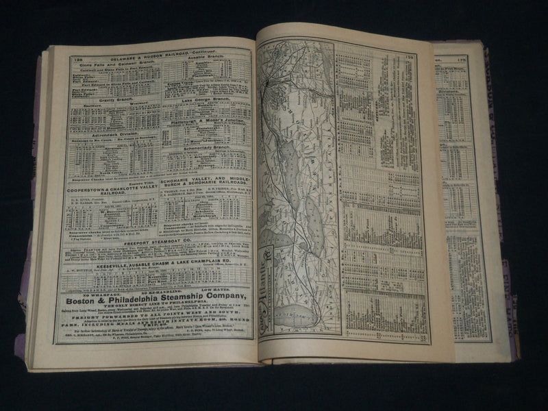 1891 AUGUST ABC THE PATHFINDER RAILWAY GUIDE - J 4297