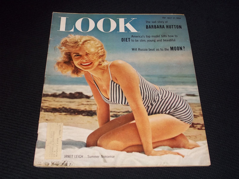 1954 JULY 27 LOOK MAGAZINE - JANET LEIGH FRONT COVER - E 20495