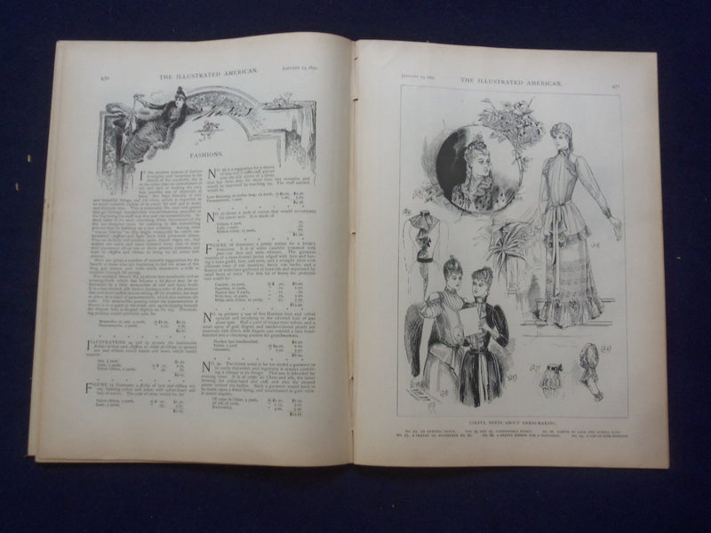 1892 JANUARY 23 THE ILLUSTRATED AMERICAN MAGAZINE - EDWARD HARRIGAN - J 9730