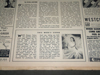 1950 JUNE 11 SUNDAY MIRROR MAGAZINE SECTION - ELEANOR PARKER COVER - J 2910