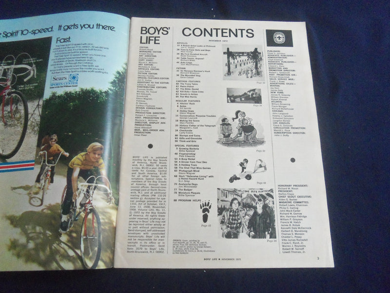1972 NOVEMBER BOYS' LIFE MAGAZINE- PHILMONT: ADVENTURE IN HIGH COUNTRY- SP 6481W