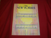 1985 MARCH 4 NEW YORKER MAGAZINE FRONT COVER ONLY - GREAT ART FOR FRAMING