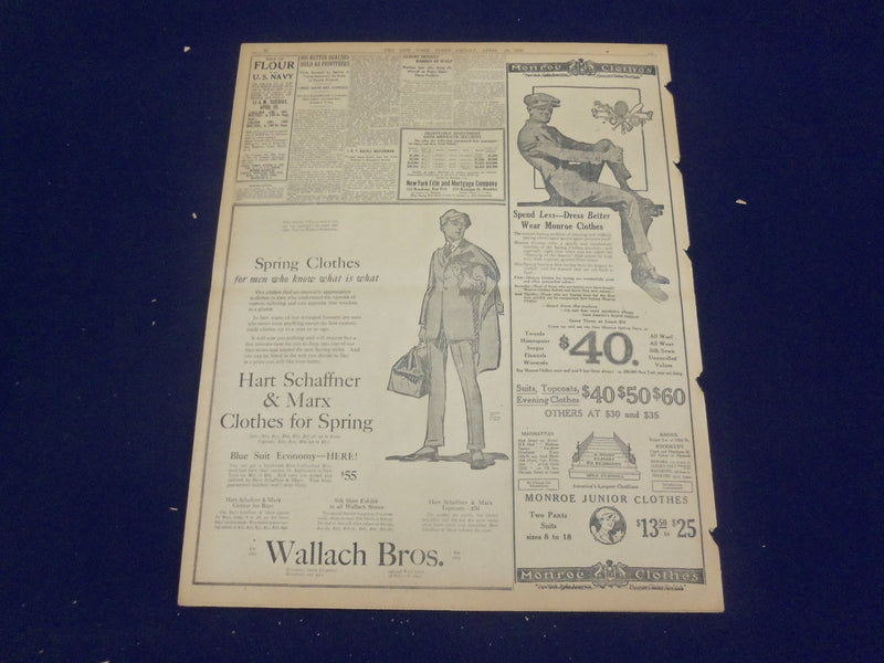 1920 APRIL 16 NEW YORK TIMES - RAILROADS GIVE 