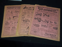 1956 THE WEEKLY NEWS AUCKLAND NEW ZEALAND NEWSPAPER LOT OF 3 ISSUES - NP 1346