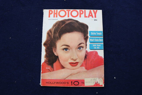 1952 SEPTEMBER PHOTOPLAY MAGAZINE - ANN BLYTH COVER - E 17555
