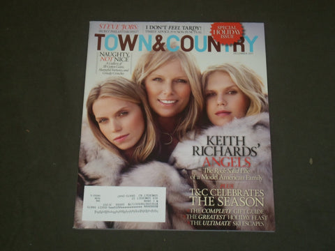 2011 DECEMBER TOWN & COUNTRY MAGAZINE - KEITH RICHARDS' ANGELS - B 2371