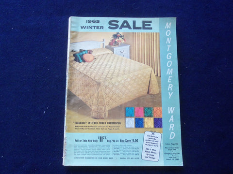 1965 WINTER MONTGOMERY WARD CATALOG - KANSAS CITY, MISSOURI - J 8475