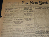 1916 NOVEMBER 5 NEW YORK TIMES - WILSON FEELS PULSE OF VICTORY - NT 7684