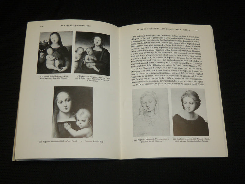 1986 NEW LIGHT ON OLD MASTERS SOFTCOVER BOOK BY GOMBRICH - KD 7324