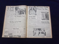 1958 JULY 9 BOSTON DAILY RECORD NEWSPAPER - OLD COLONY TO RUN 2 DAYS - NP 6351