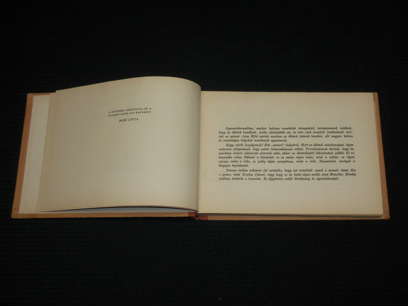 1957 AMIKOR AZ ALLATOK BESZELTEK HARDCOVER BOOK BY JEAN EFFEL - J 7025
