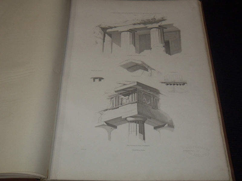 1880 CONSTRUCTURE UND POLYCHROME DETAILS DER GRIECHISCHEN BAUKUNST - Z 260