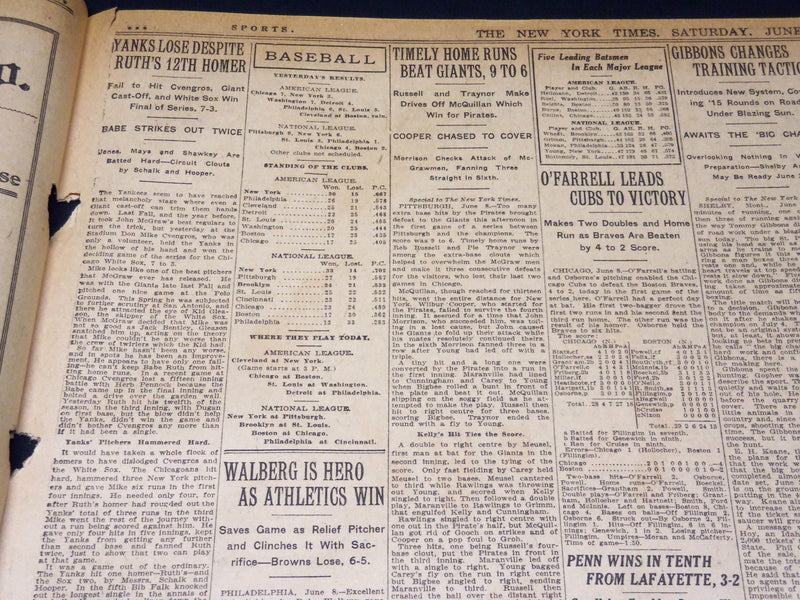 1923 JUNE 9 NEW YORK TIMES NEWSPAPER - L. L. WINKELMAN & CO. FAIL - NT 8661
