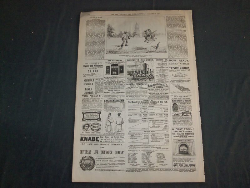 1874 JANUARY 31 THE DAILY GRAPHIC NEWSPAPER - I THINK I CAN DO THAT - NT 7646
