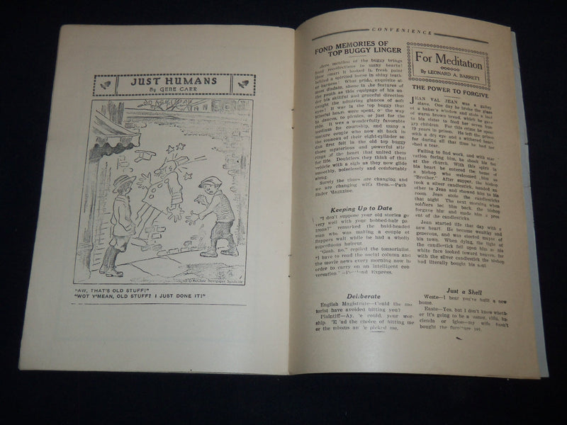 1920'S FOR YOUR CONVENIENCE MAGAZINE VOLUME 1 NO. 6 - MODERN HOME - J 9158