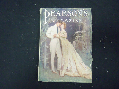 1907 AUGUST PEARSON'S MAGAZINE - NICE STORIES, ADS & ILLUSTRATIONS - ST 3009