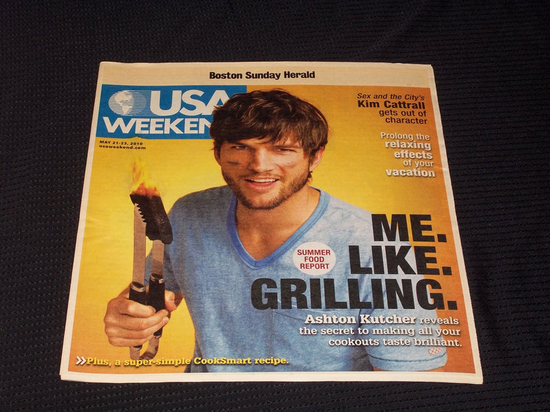 2010 MAY 21 BOSTON SUNDAY HERALD USA MAGAZINE - ASHTON KUTCHER - E 5297