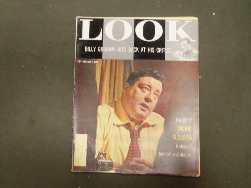 1956 FEBRUARY 7 LOOK MAGAZINE - JACKIE GLEASON - ST 2881