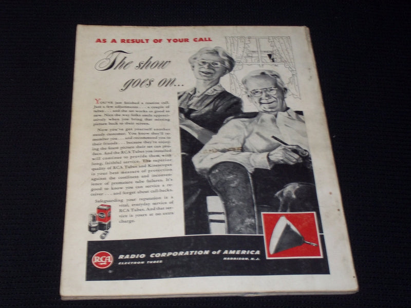 1953 MARCH RADIO ELECTRONICS MAGAZINE - CUT & TRY MASTER ANTENNA COVER - E 7127