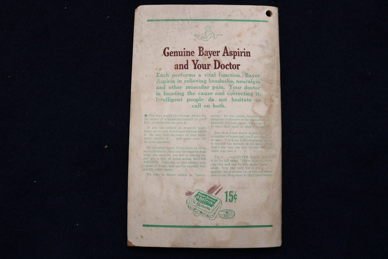 1938 NARD ALMANAC - MEIER DRUG COMPANY - COLUMBIA CITY, IN - SOFTCOVER - K 1493