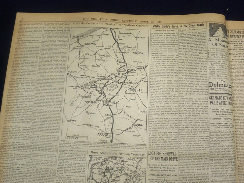 1918 APRIL 13 NEW YORK TIMES - HAIG TELLS ARMY RETIREMENT MUST STOP - NT 8210