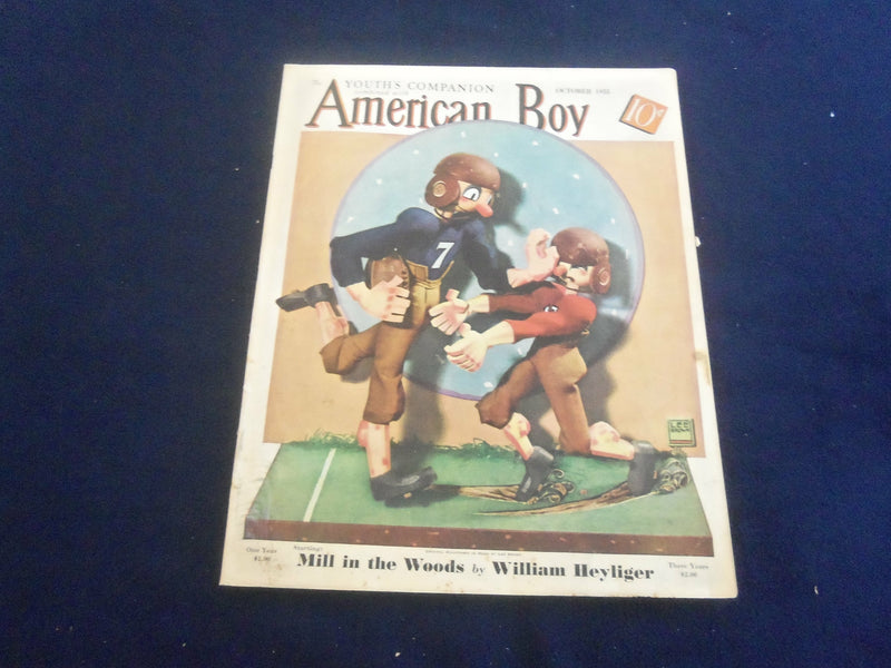 1935 OCTOBER AMERICAN BOY MAGAZINE - MILL IN THE WOODS - ST 7091