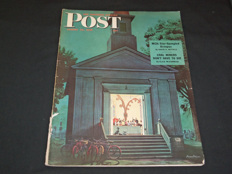 1946 AUGUST 10 THE SATURDAY EVENING POST MAGAZINE - ILLUSTRATED COVER - SP 5514