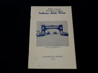 1960 INDIANA STATE FAR PUTNAMVILLE PAMPHLET BY RICHARD STEINERT- INDIANA- J 7232