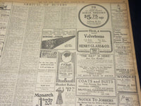 1917 AUGUST 14 NEW YORK TIMES NEWSPAPER - CROPSEY'S BOOM FIZZLES OUT - NT 8511