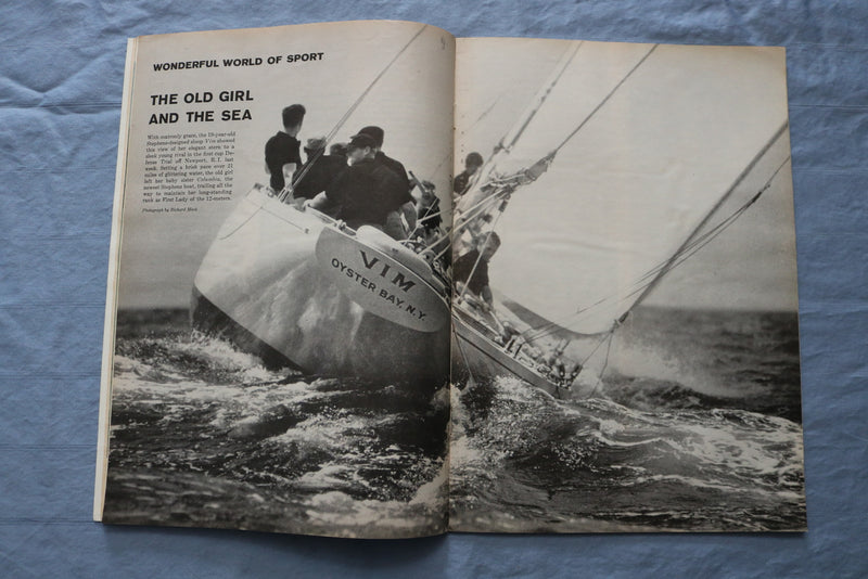 1958 JULY 21 SPORTS ILLUSTRATED MAGAZINE - CHRIS VON SALTZA COVER - ST 5506I