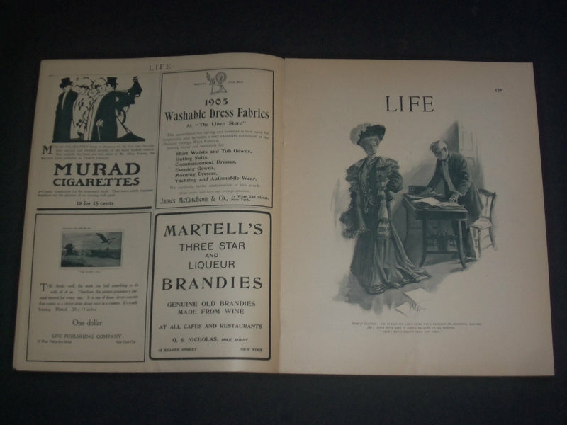1905 FEBRUARY 16 LIFE MAGAZINE - WASHINGTON'S BIRTHDAY - B 6204