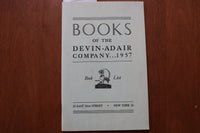 1957 BOOKS OF THE DEVIN-ADAIR COMPANY BOOK LIST SOFTCOVER BOOK - K 3170