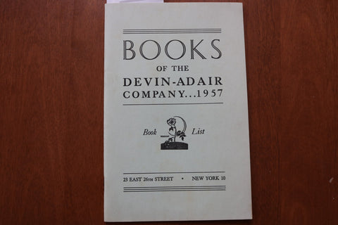 1957 BOOKS OF THE DEVIN-ADAIR COMPANY BOOK LIST SOFTCOVER BOOK - K 3170