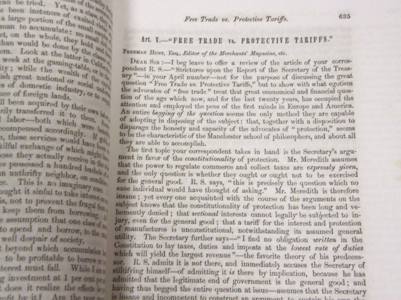 1850-1863 HUNT'S MERCHANTS MAGAZINE AND COMMERCIAL REVIEW LOT OF 12 - WR 340B