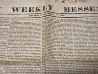 1831 DECEMBER 15 BOSTON WEEKLY MESSENGER NEWSPAPER - JACKSON ADDRESS - NP 3879M