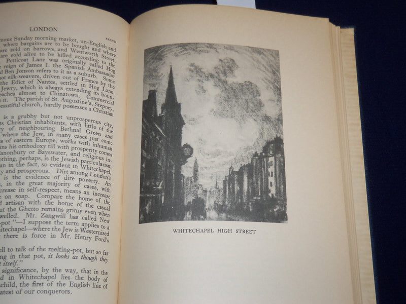 1937 LONDON BY SIDNEY DARK HARDCOVER BOOK - JOSEPH PENNELL ILLUS. - KD 3983K