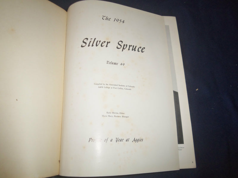 1954 SILVER SPRUCE COLORADO A&M COLLEGE YEARBOOK- FORT COLLINS, COLORADO-YB 2415