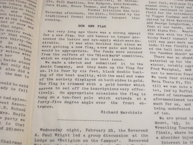 1942 MARCH THE SNAKE CORNELL UNIVERSITY NEWSPAPER - J 2624