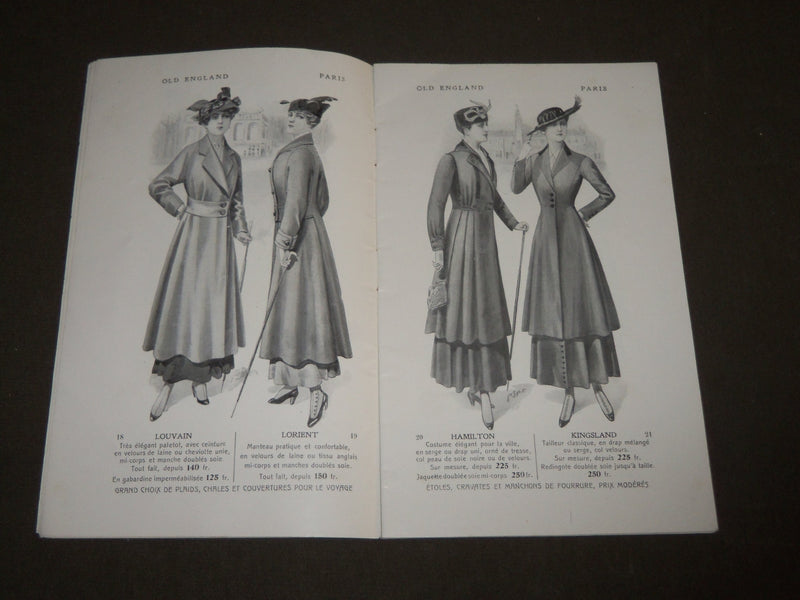 1915-1916 WINTER OLD ENGLAND TAILORS FRENCH CATALOGUE - ILLUSTRATIONS - FR 1136