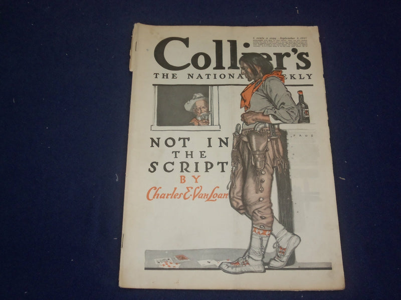 1917 SEPTEMBER 1 COLLIER'S MAGAZINE - NOT IN THE SCRIPT BY C. VAN LOAN - ST 6720