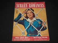 1941 OCTOBER SCREEN ROMANCES MAGAZINE - JOAN CRAWFORD BY EARL CHRISTY - E 16355